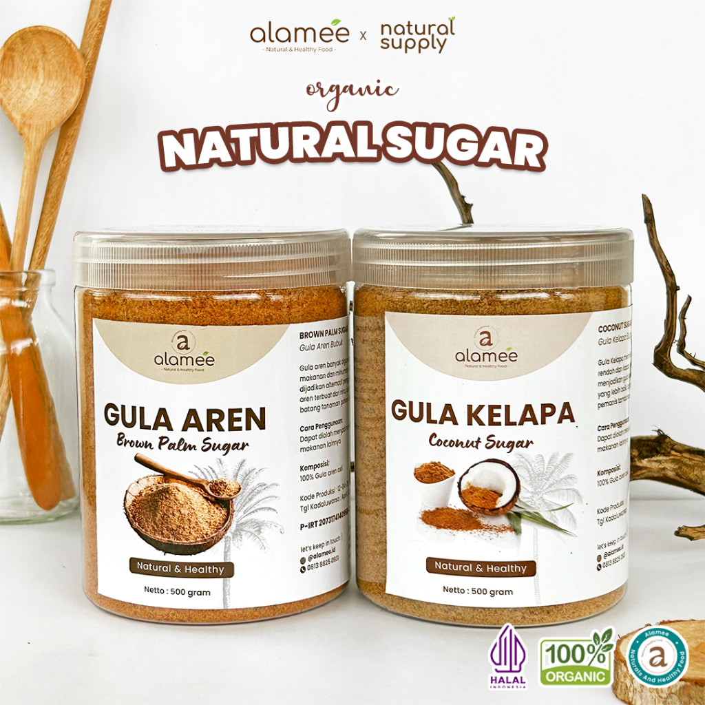 

Gula Semut Kelapa Aren Organik Asli Bubuk Coconut Sugar Premium Powder Natural Organik Organic 500gr