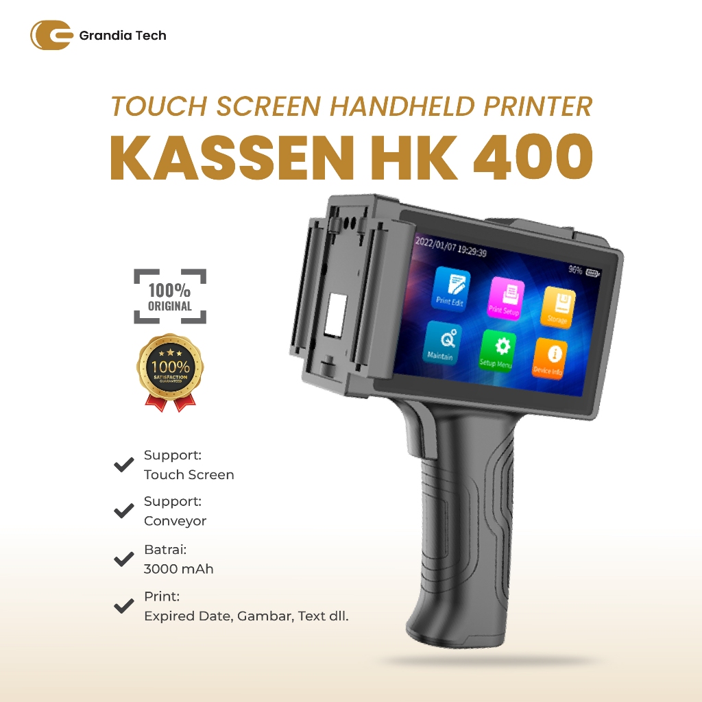 Handheld Printer Portable Kassen HK400 Printer Expired Date