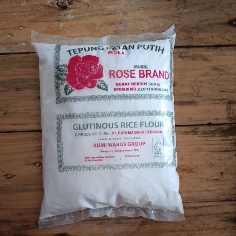 

Tepung Ketan Putih rose brand 500gr