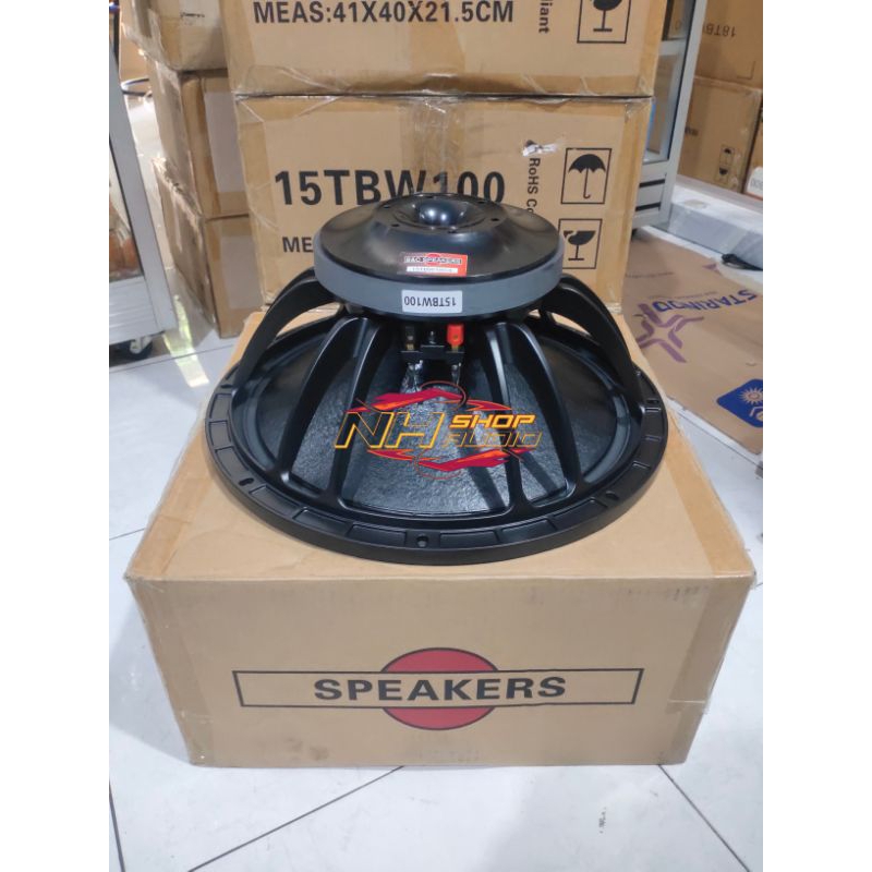 Speaker B&C BnC Audio 15TBW100 15in Spool VC 3in 800 Watt low mid Daun Coating luar dalam 15" 15inch