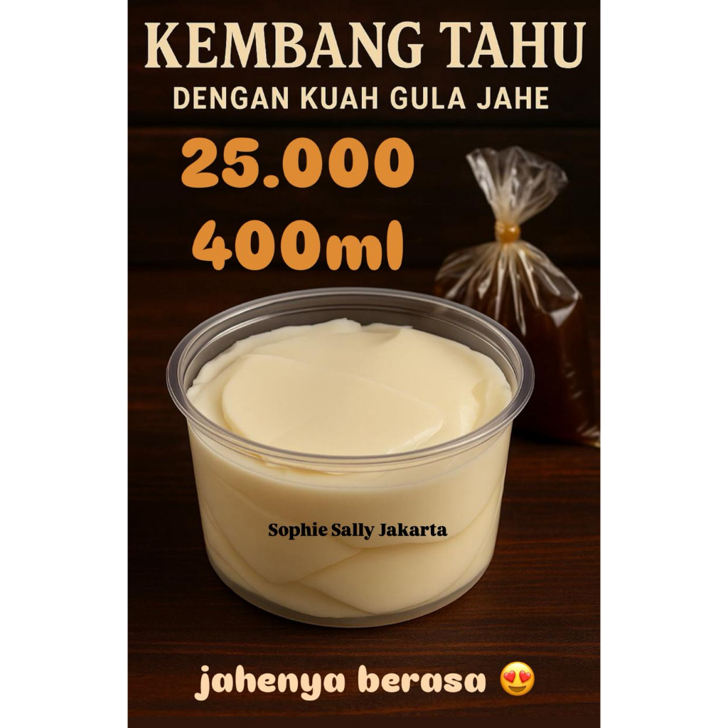 Kembang Tahu 400ml Gula Jahe - Open PO SETIAP JUMAT