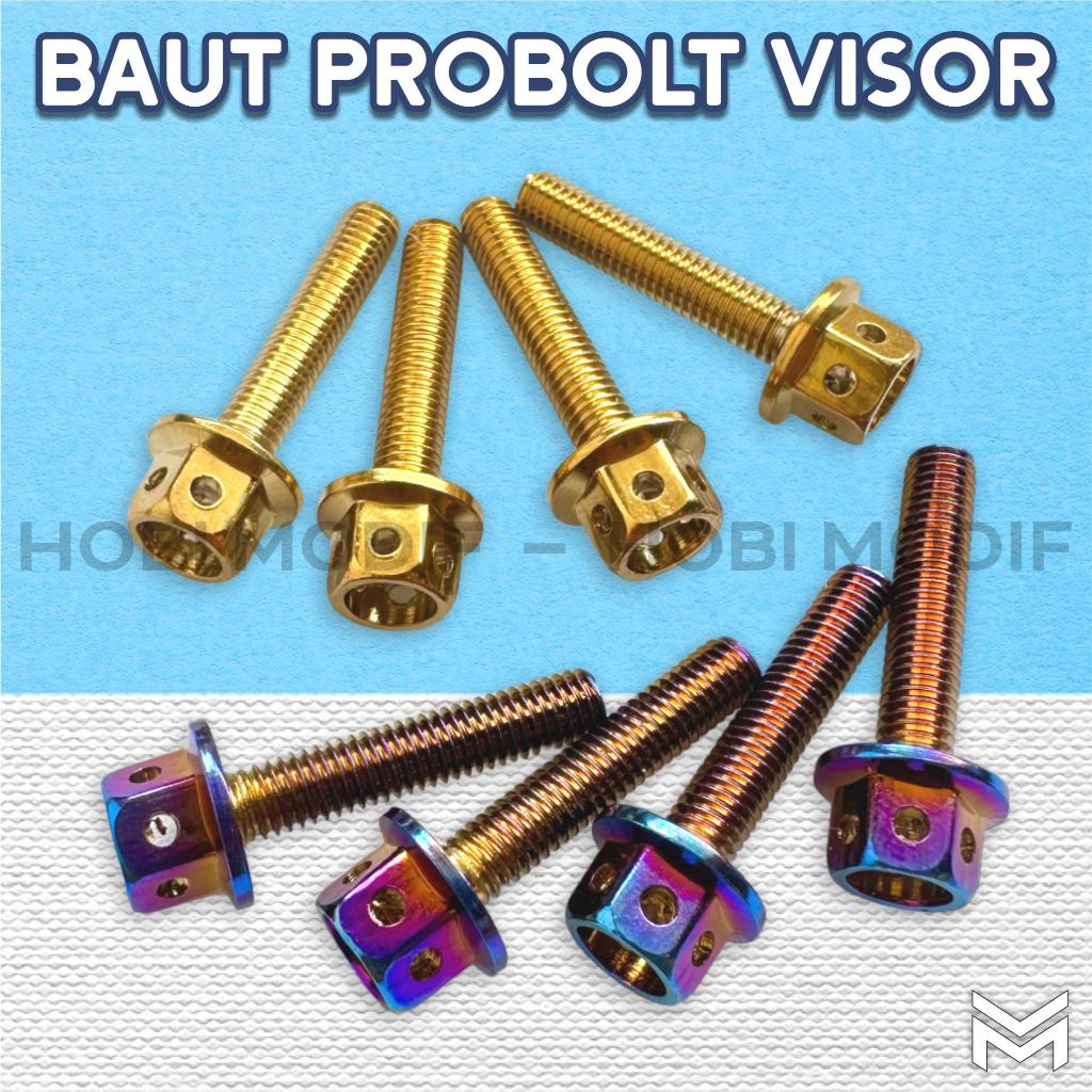 BAUT PROBOLT VISOR WINDSHIELD NMAX AEROX LEXI XMAX ASLI THAILAND Baut Probolt Heng Visor NMAX LEXI A