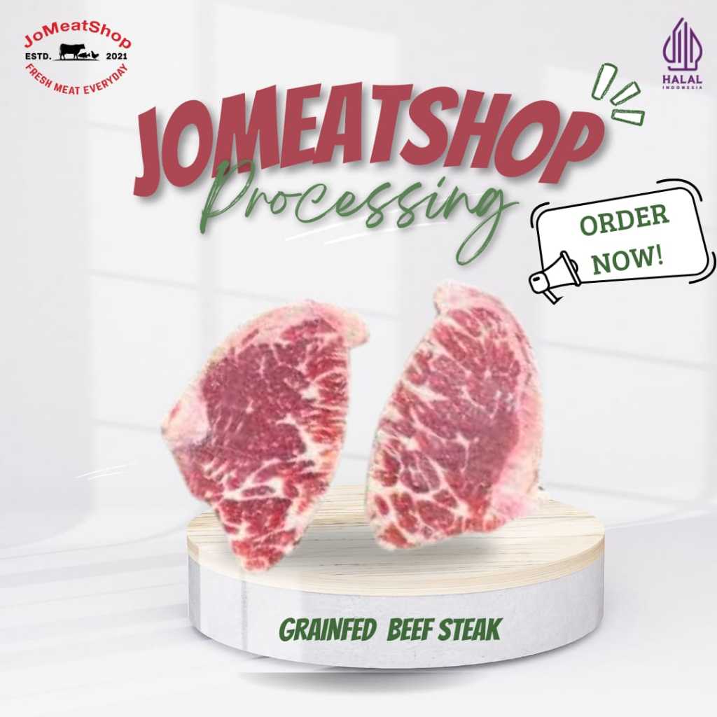 

Australia Chuck Crest Grain fed Beef Steak cut 200gr