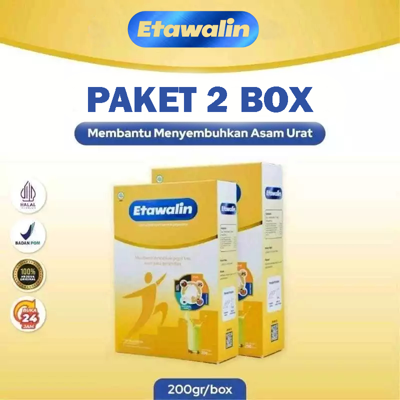

Paket 2 Box Etawalin : Susu Kambing Etawa Untuk Mendukung Fungsi Tulang Dan Sendi Isi 200 Gram