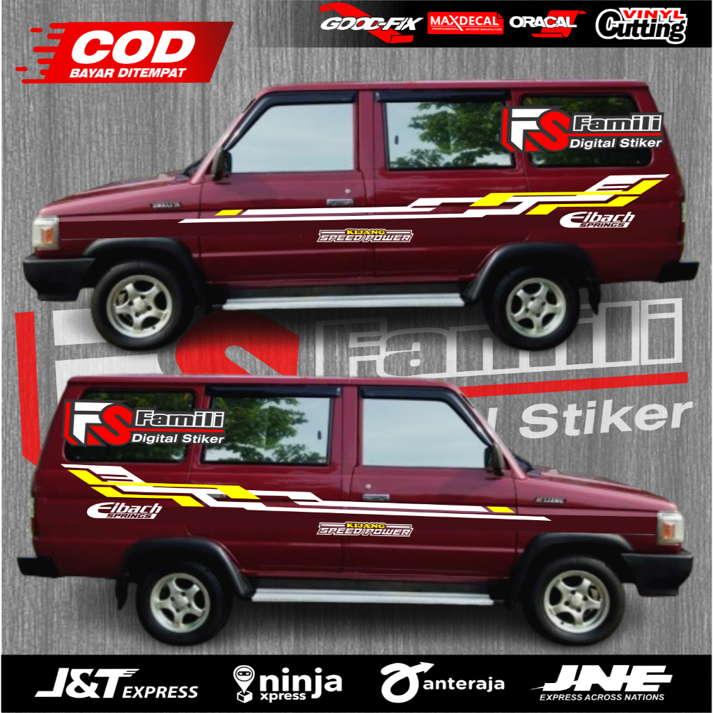 Stiker Mobil Kijang Super Stiker Body Samping Kijang Super Stiker Kijang Super Kapsul Lgx