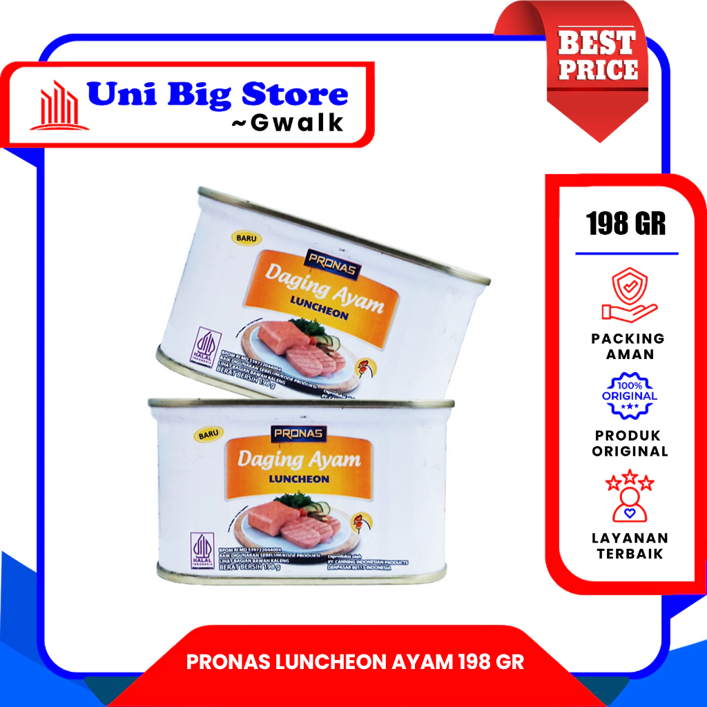 

PRONAS CHICKEN LUNCHEON HAM DAGING AYAM - 198 gr
