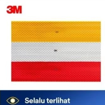 3m stiker reflektor scotchlite pemantul cahaya merah putih kuning merah
