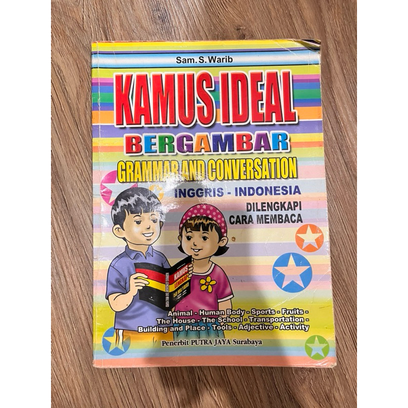 Buku Preloved Kamus Bahasa Inggris & Grammar Ideal Bergambar Untuk Anak Anak