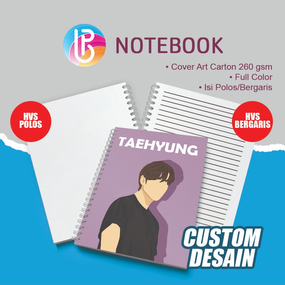 

Cetak Notebook Custom A6 Spiral 100 Halaman