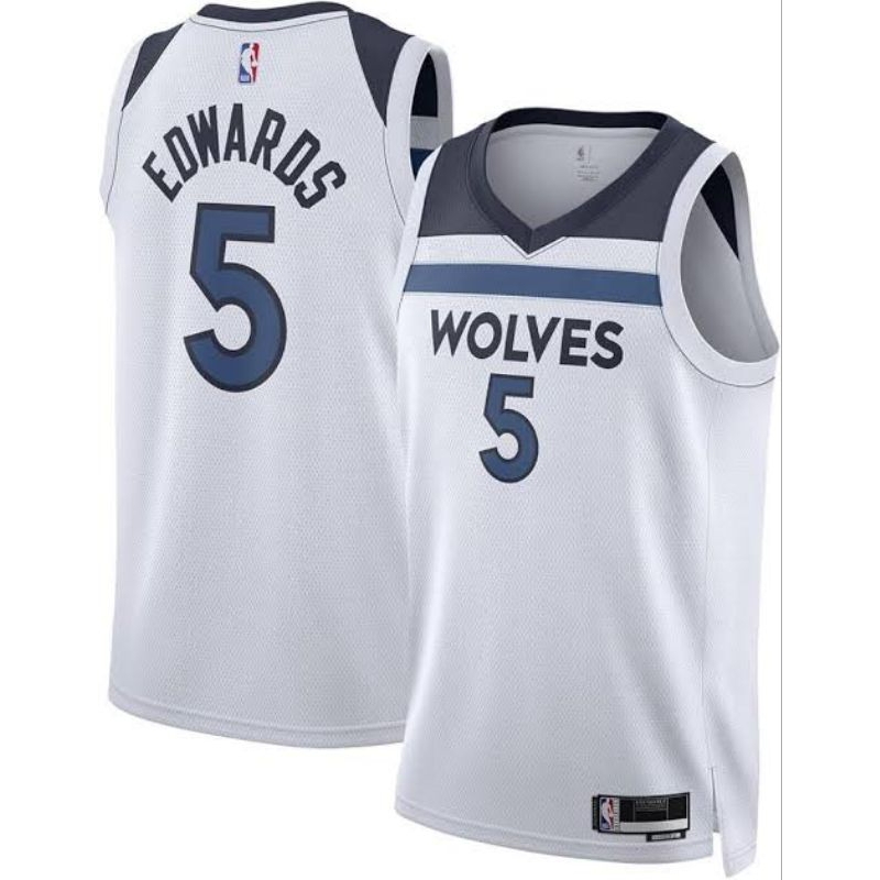 JERSEY BASKET PRIA MINNESOTA TIMBER WOLVES ANTHONY EDWARDS BIG SIZE BASKETBALL JERSEY WOLVES TERLARI