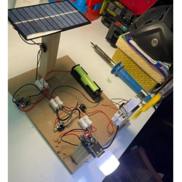 Pembangkit Listrik Tenaga Matahari Kit Edukasi Solar Cell Panel Surya PLTS GENERATOR MINI KIPAS DAN 