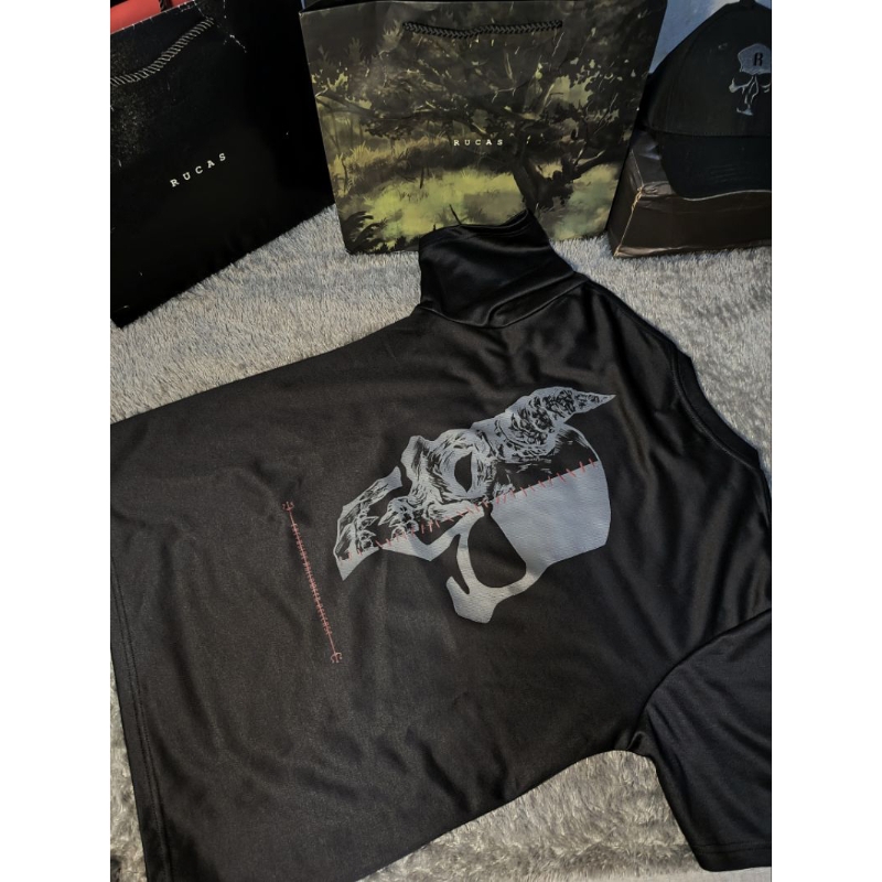 Rucas Helloween "skeleton tee"/kaos baju rucas