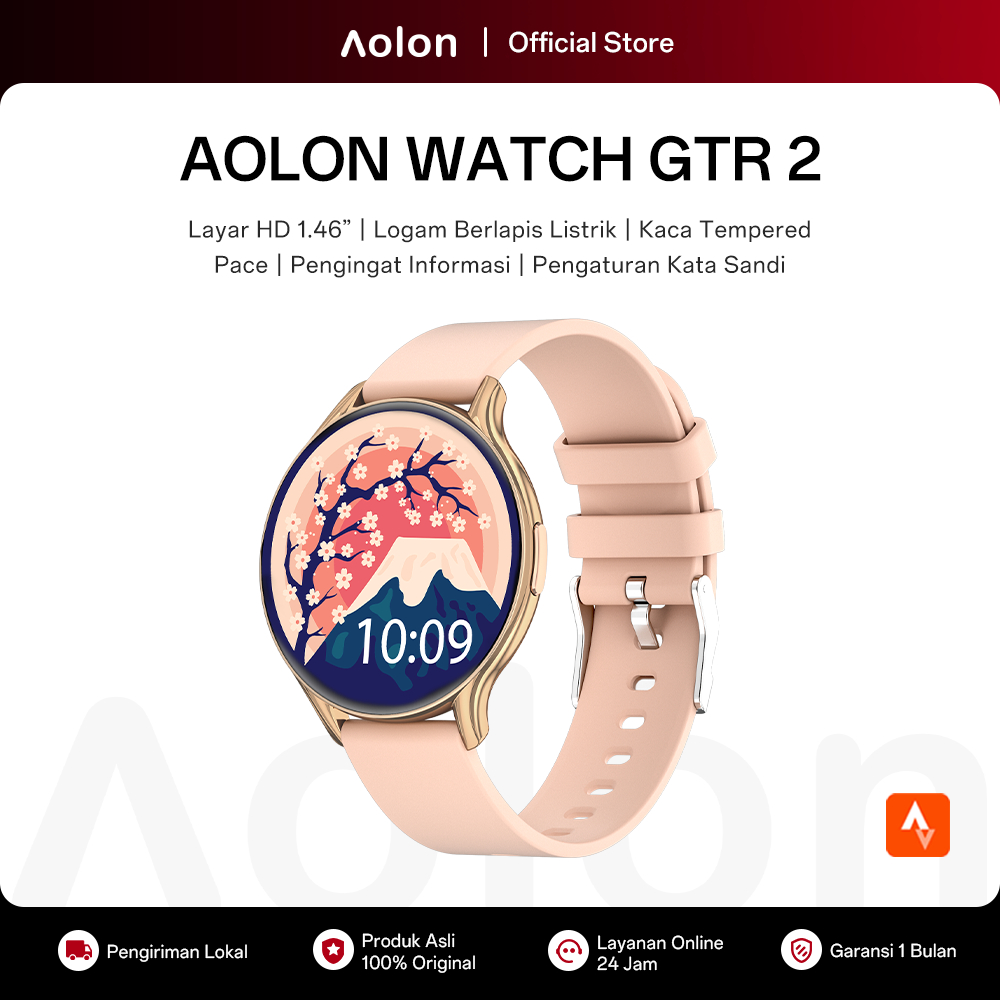 Aolon GTR2 Smart Watch | Amoled Screen | AOD | Bluetooth Call | Blood Oxygen & Heart Rate & MET | 24