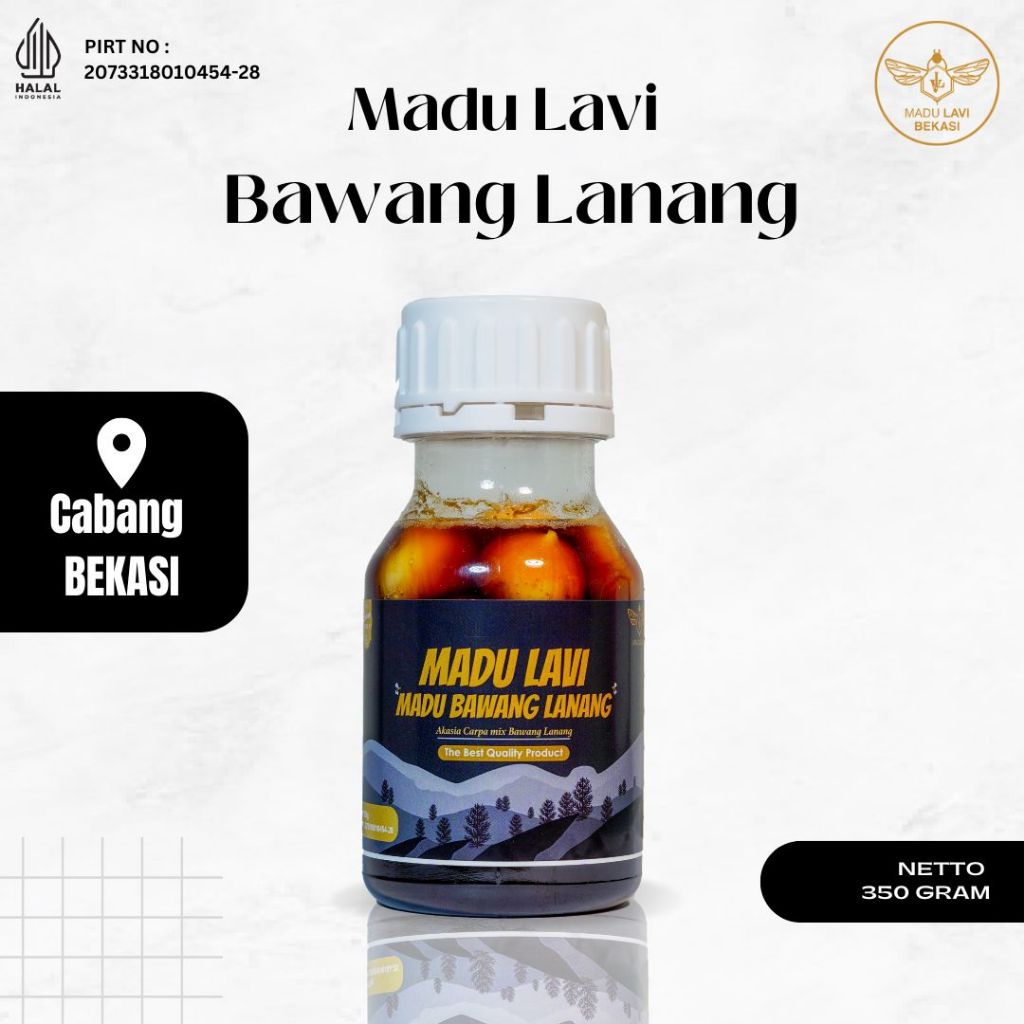 

Madu Lavi Bawang Lanang 350gram 100% Alami Dan Organik