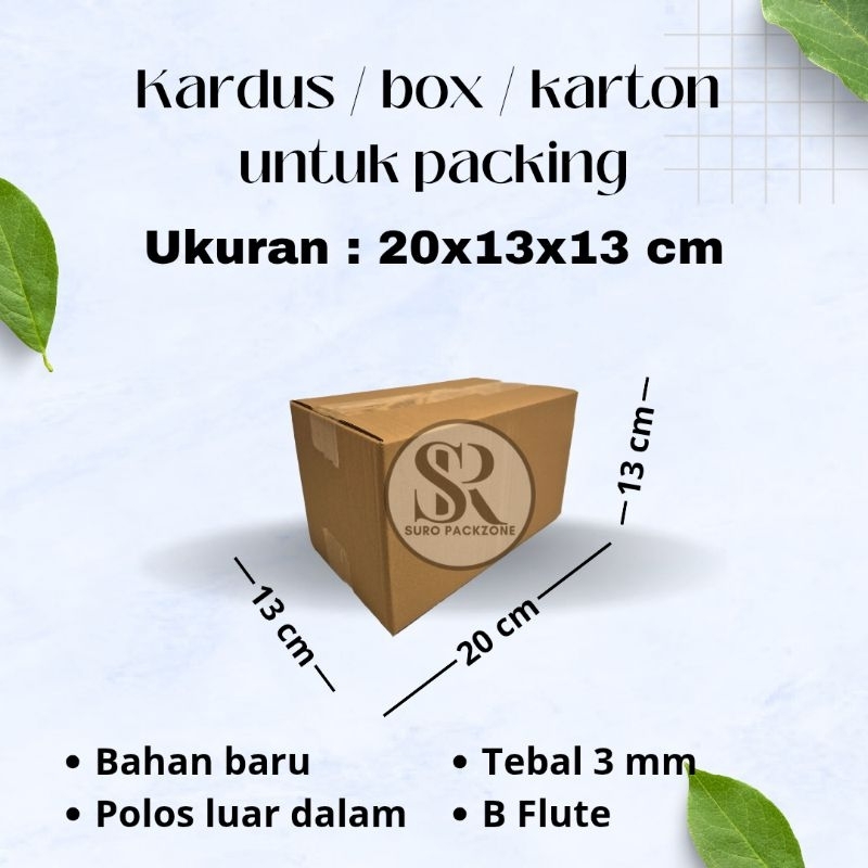 

Kardus Packing Ukuran 20x13x13 cm / Box Packing / Karton Packing Polos Baru dan Tebal