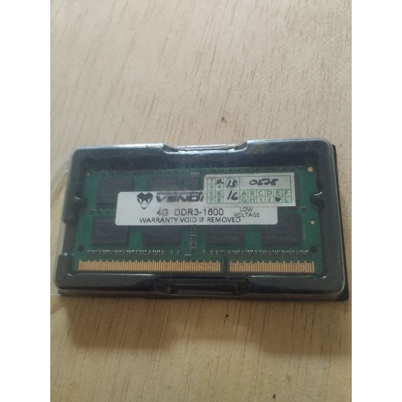 Ram Laptop DDR3L 4 gb Merek VenomRX
