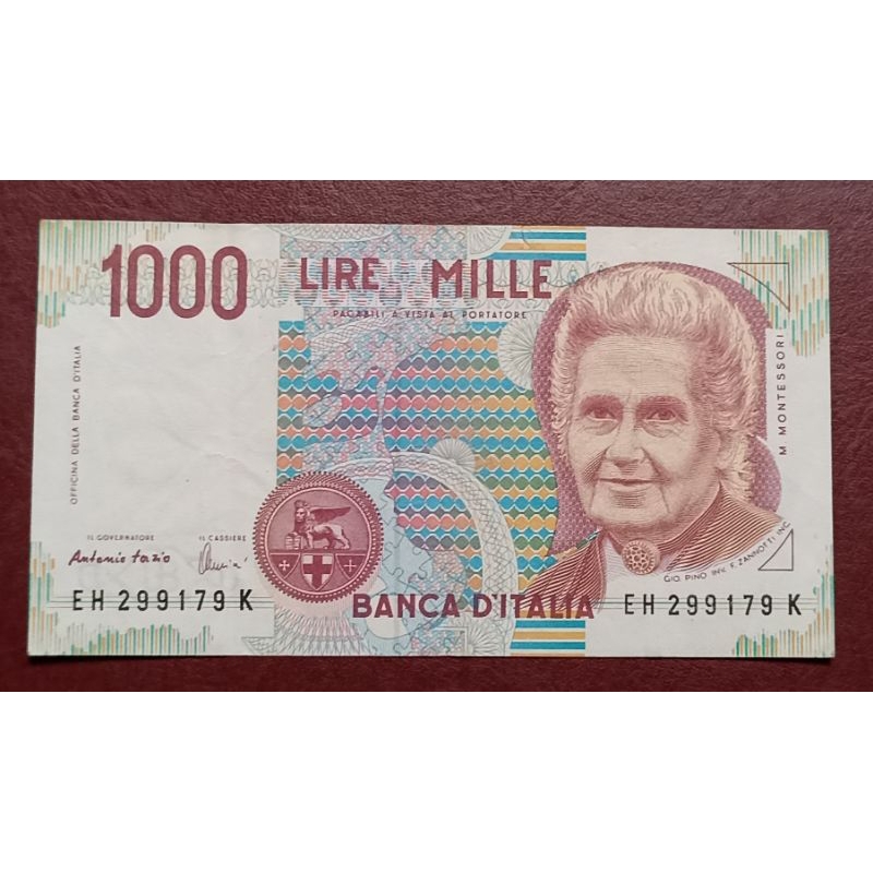 UANG ITALIA PECAHAN 1OOO LIRE