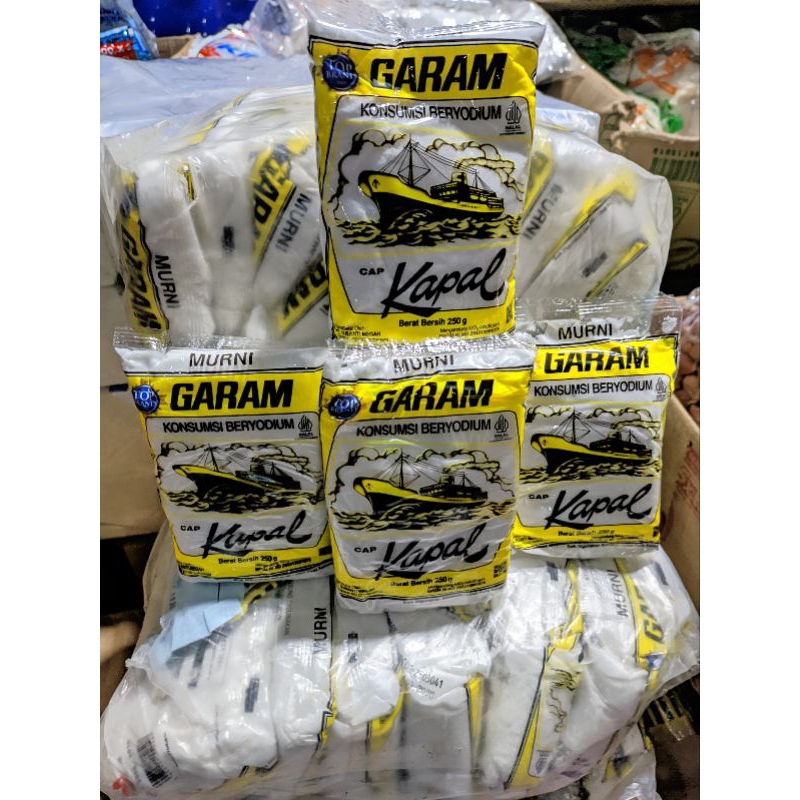 

Garam Cap Kapal 250 Gram Berzodium