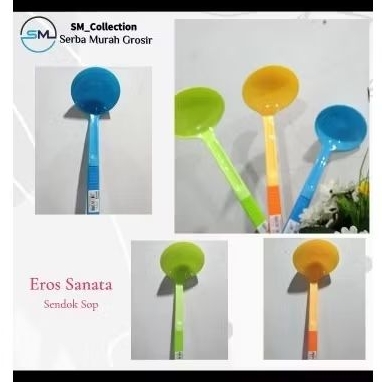 Eros/Sendok sop/Sendok bakso/Sendok kuah/Eros cantik/Eros gagang plastik/Eros sanata