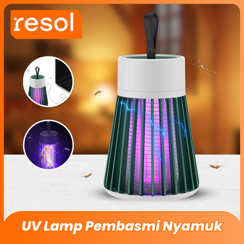 Resol UV Lampu Pembasmi Nyamuk Pembunuh Nyamuk Anti Nyamuk Anti Bising LED