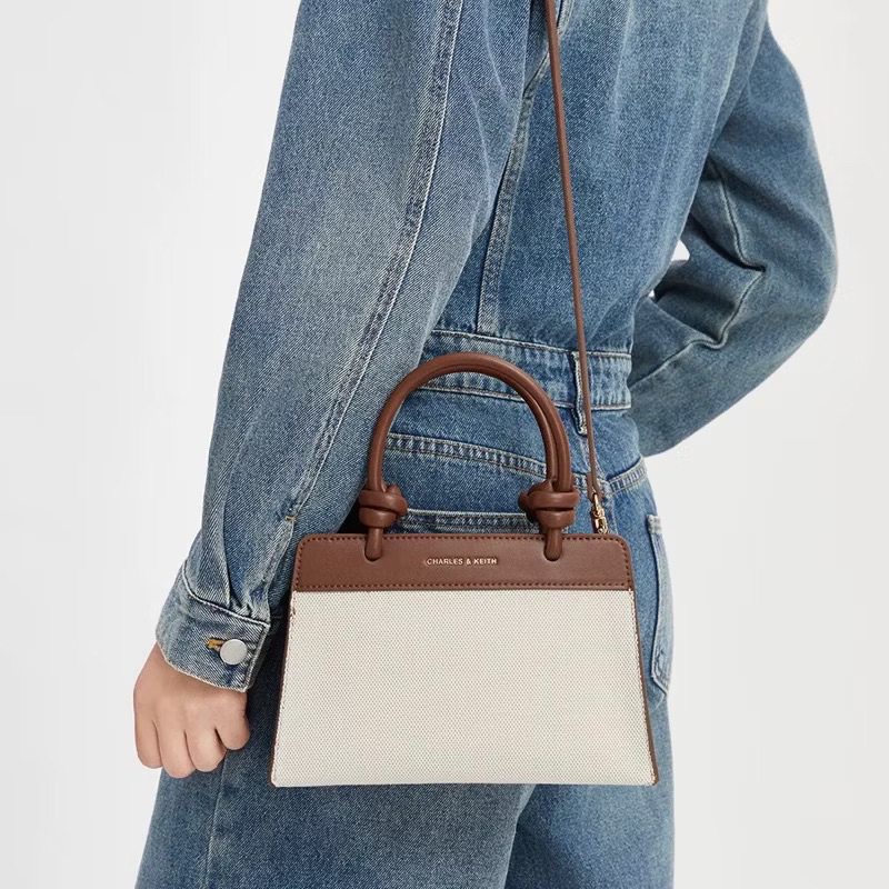 Tas Wanita Ck Trapeze Mini Top Handle