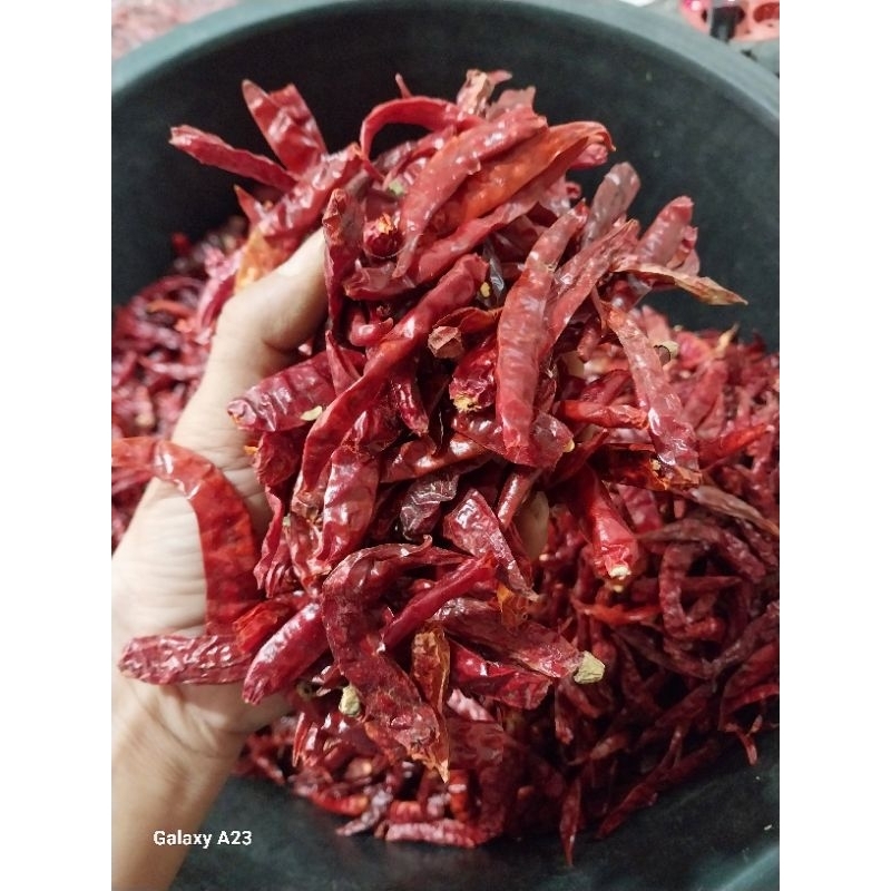 

Cabe Rawit Merah Teja kering 1Kg promo murmer, (teja C )