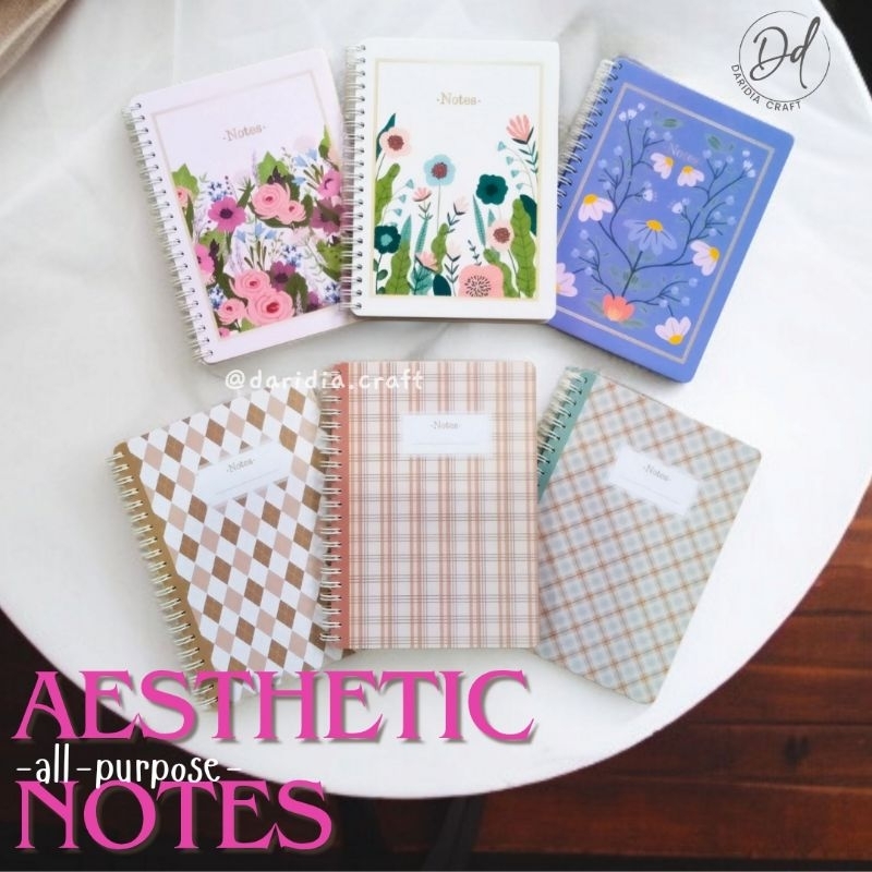 

Aesthetic Notes A5- & Mini Size Ready Stock