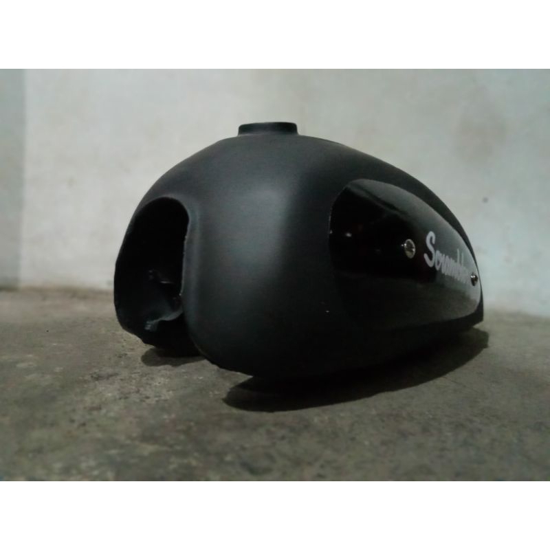 Tangki Motor Custom Scrambler Hitam Doff Japstyle Bobber caferacer bratcafe