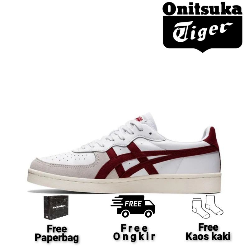 SEPATU ONITSUKA TIGER GSM SD WHITE MAROON "VIETNAM"