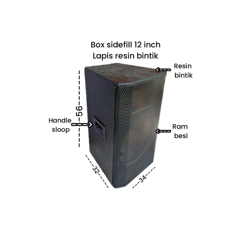 box speaker sidefill senfill monitor 12 inch finisihing resin