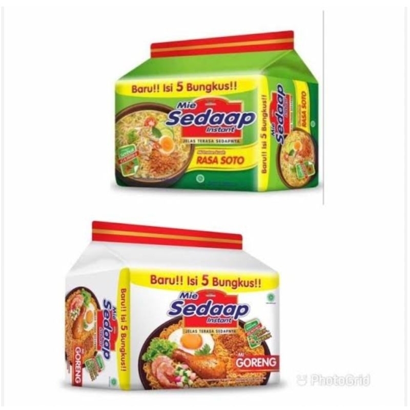 

HEMAT Mie Sedaap Soto dan Goreng 90gr x 5pcs