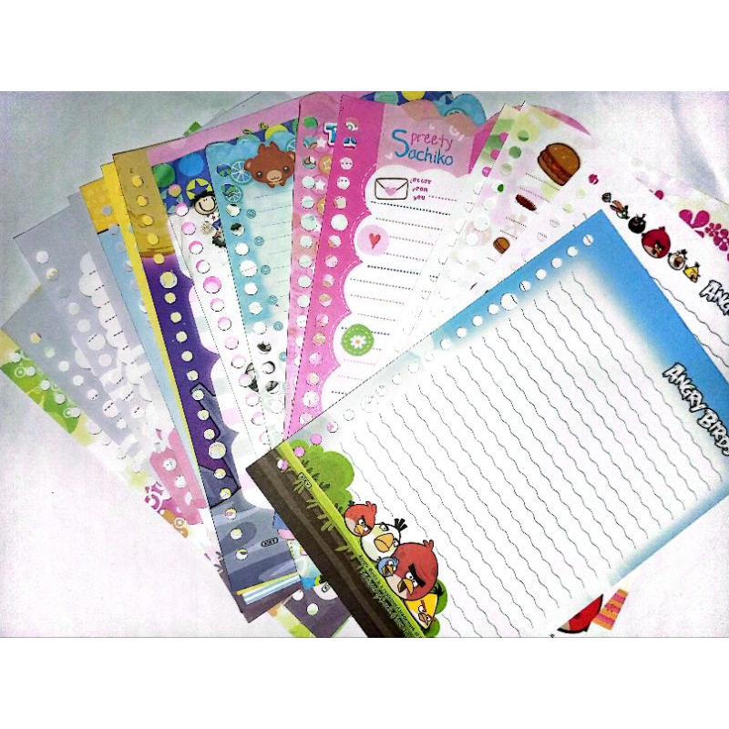 

[HARGA PERLEMBAR] MIN BELI 5 LEMBAR BACA DESKRIPSI - KERTAS BINDER MERK KIKY / KERTAS BINDER LANGKA / RARE ITEM / LOOSE LEAF A5 20 HOLE /KERTAS BINDER A5 20 RING