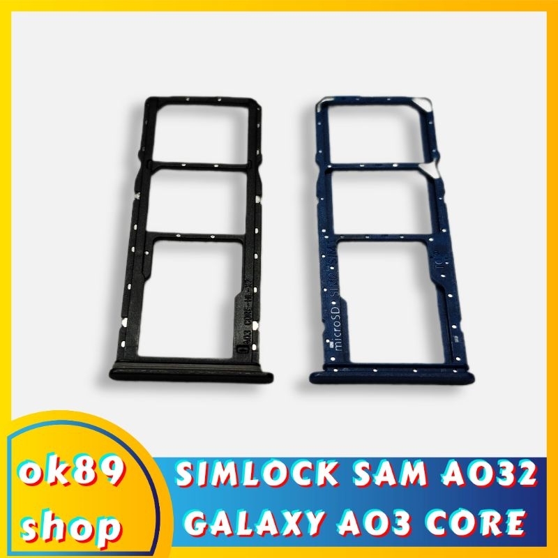 Simlock - Simtray - Slot sim - Tempat kartu Samsung A032 (GALAXY A03 CORE ORIGINAL