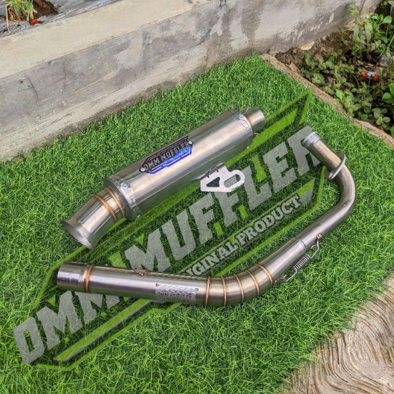 KNALPOT RACING ORIGINAL OMM MODEL SALEMBA CEKLIS AEROX N-MAX PCX VARIO BEAT SCOOPY MIO FINO GENIO AD