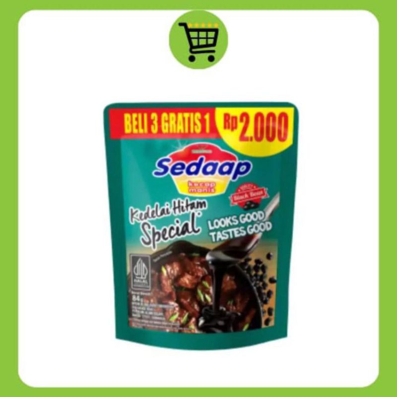 

•DailyMart• Kecap Sedaap 2000an 77gr (Beli 3 Gratis 1)