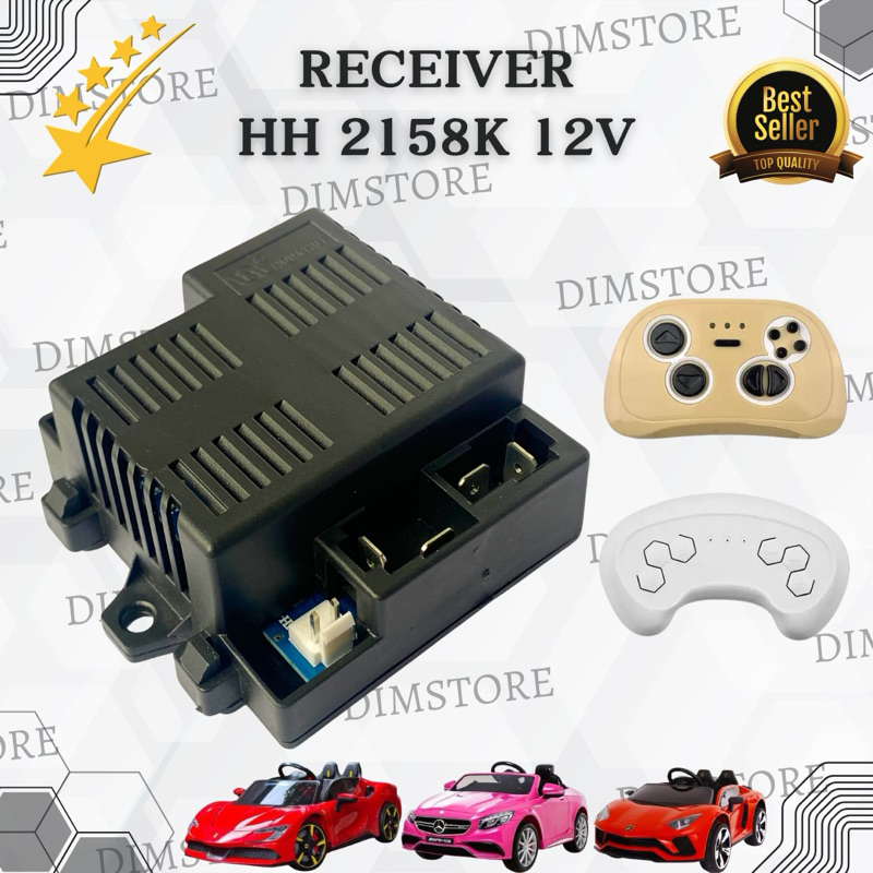 TAHAN LAMA  RECEIVER TERBARU HH-2158K 12 VOLT 20A PENGGANTI HH 671K 12V RECEIVER MOBIL MAINAN AKI AN