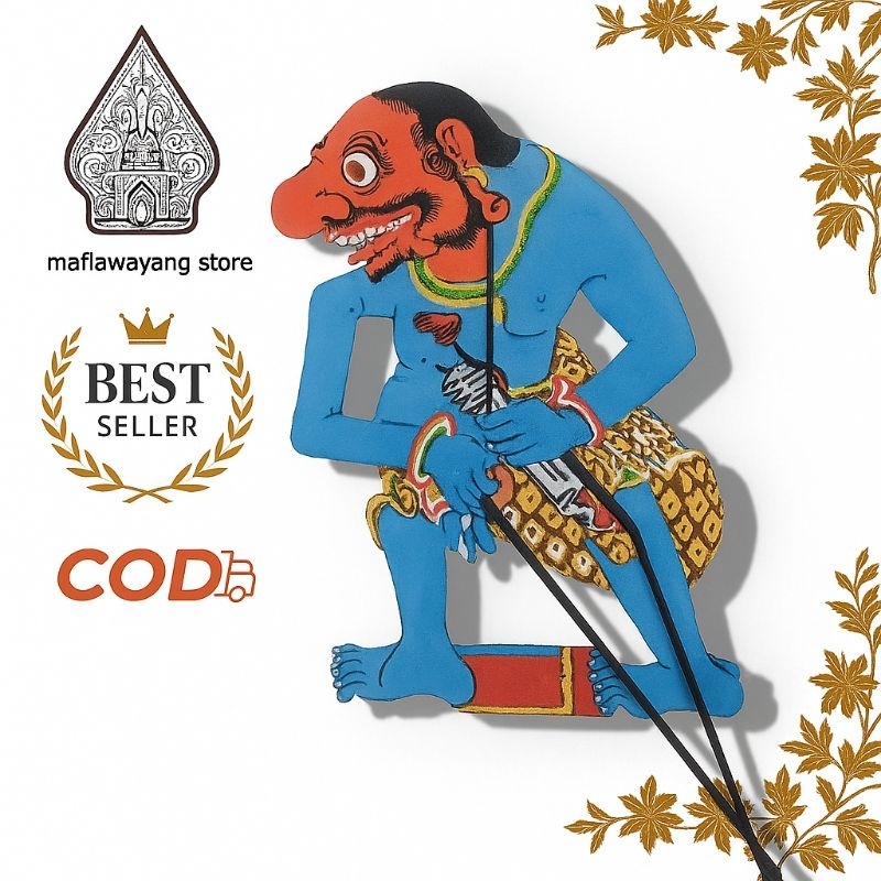 wayang kulit asli buto punuk ukuran standar