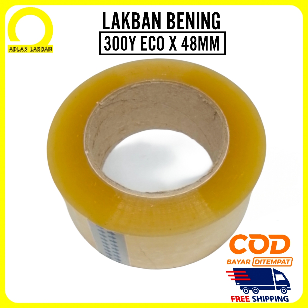 

Lakban Bening 300 Yard x 48mm / Solasi Isolasi Lakban Jumbo 2inch x 300Yard