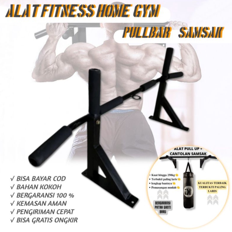 KODE B69Z Pull up Bar Pullup Alat Olahraga gym Fitness Dirumah Chin up Resistance band Push up Bar G