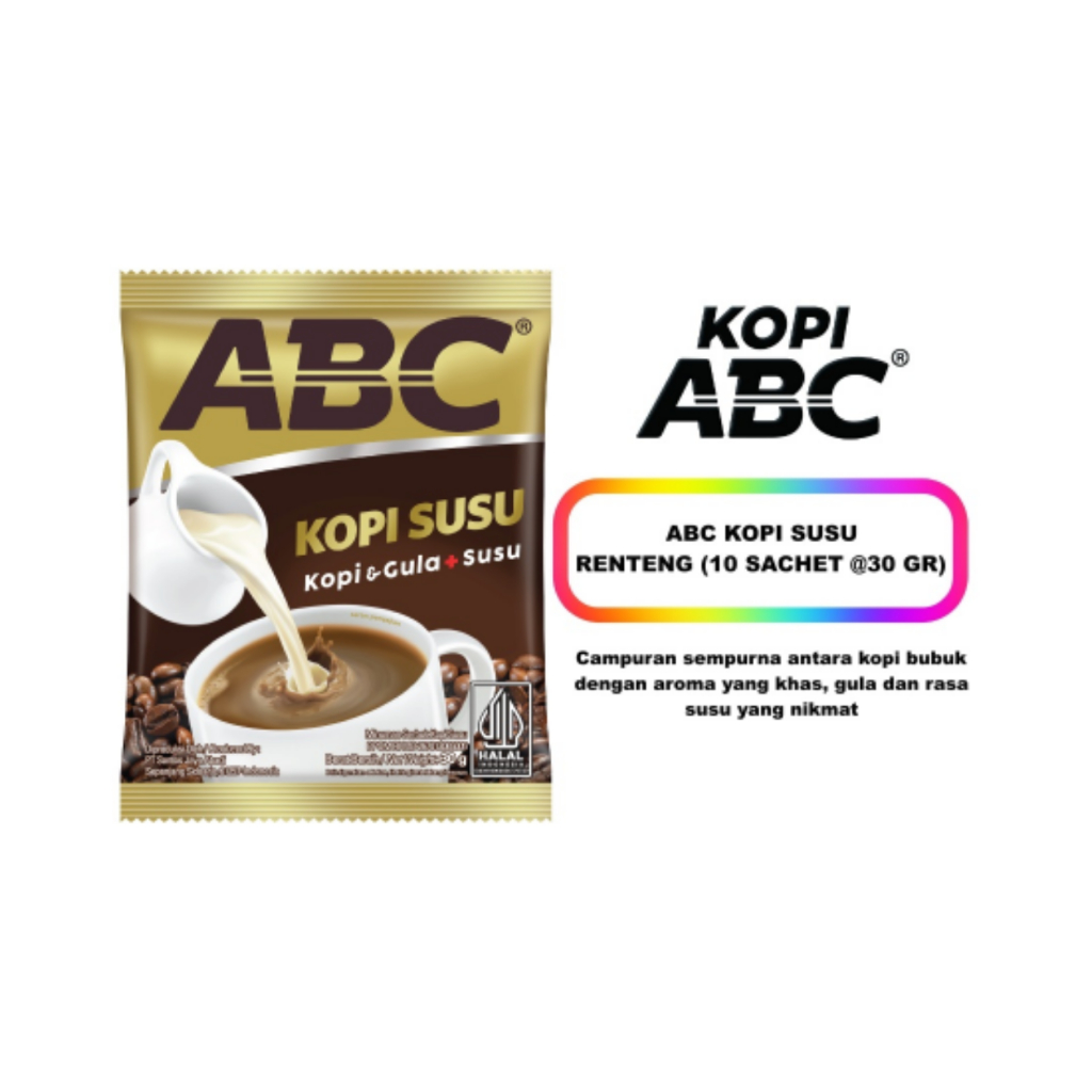 

ABC Susu Kopi Renteng (10 Sachet @30 Gram)