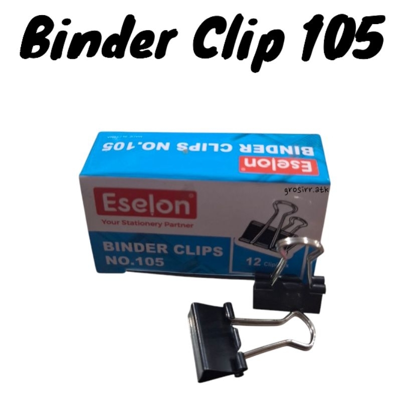 

BINDER CLIP 105/CLIP KERTAS/BINDER CLIP ESELON/BINDER CLIP VTEC/PENJEPIT KERTAS