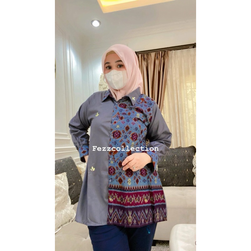 kemeja blongket palembang