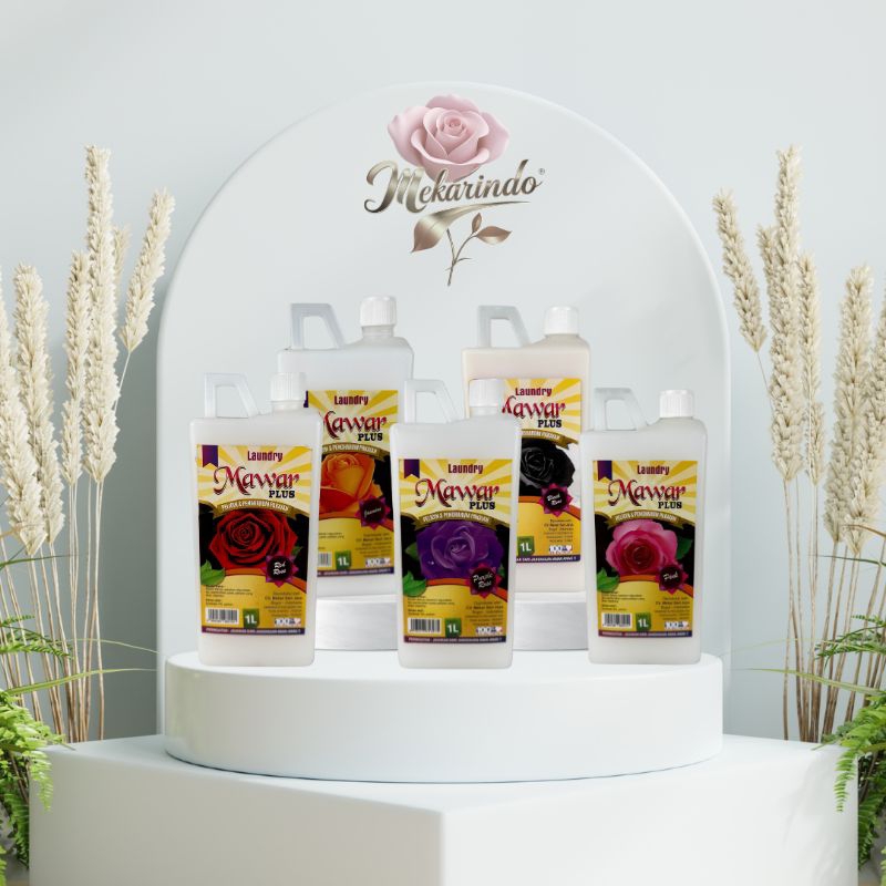 MAWAR PLUS Parfum Laundry Pewangi Pelicin Setrika Pakaian 1L - Profesional Laundry