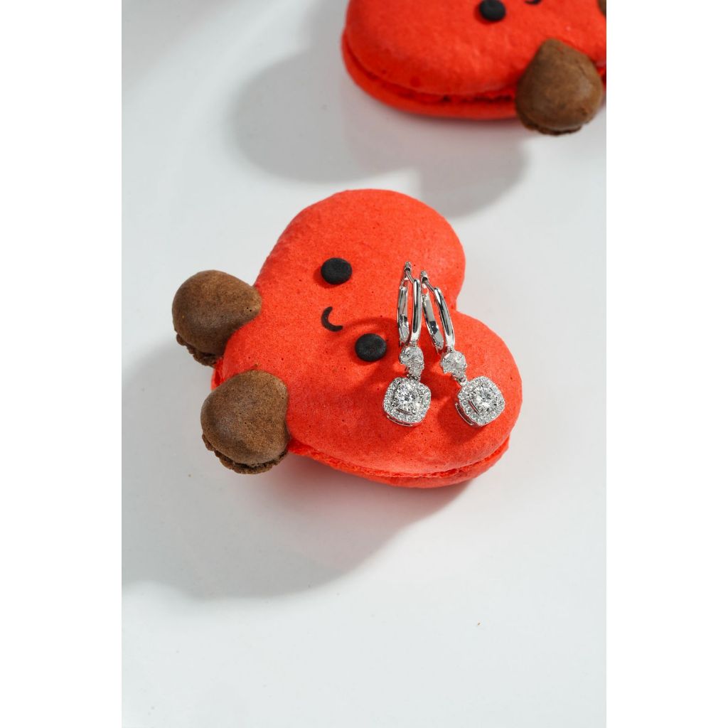 Diamond Earring VVS1 Clarity F Color