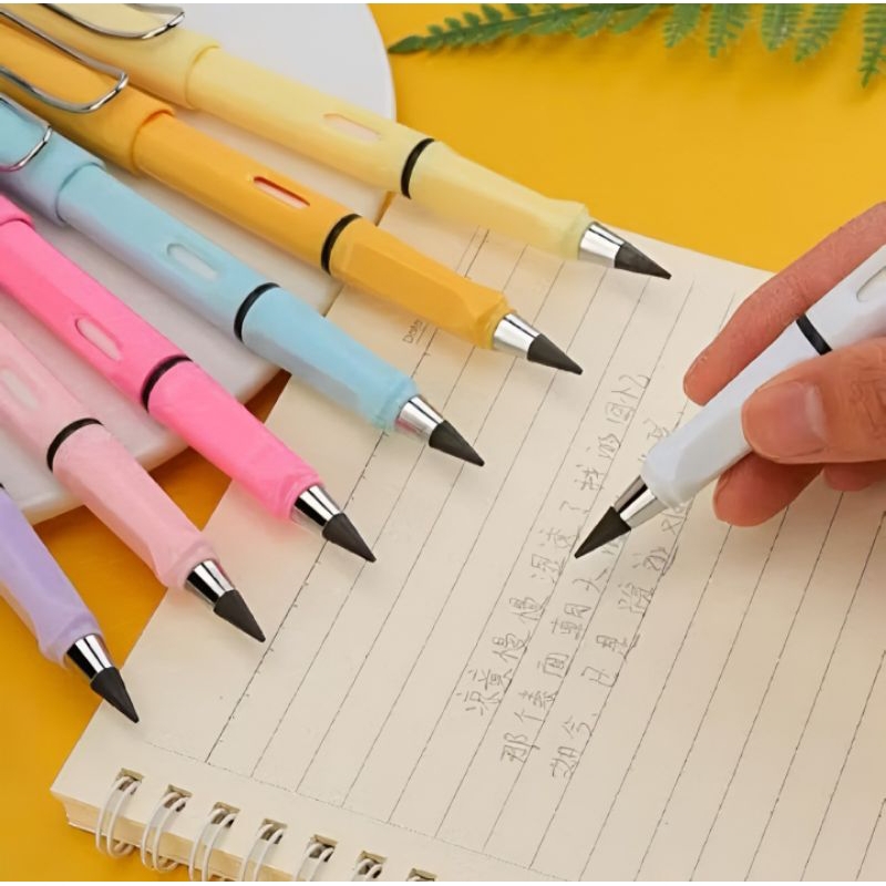 

Pensil Abadi Eternal / Penghapus / Pensil Tanpa Batas / Pensil Eternal Plus Eraser / Pensil Tidak Bisa Habis Pensil Magic / Unlimited Pencil / Pencil Teknologi Eternal / Pensil Tipe Baru / Pensil Sekolah Tanpa Isi Unlimite