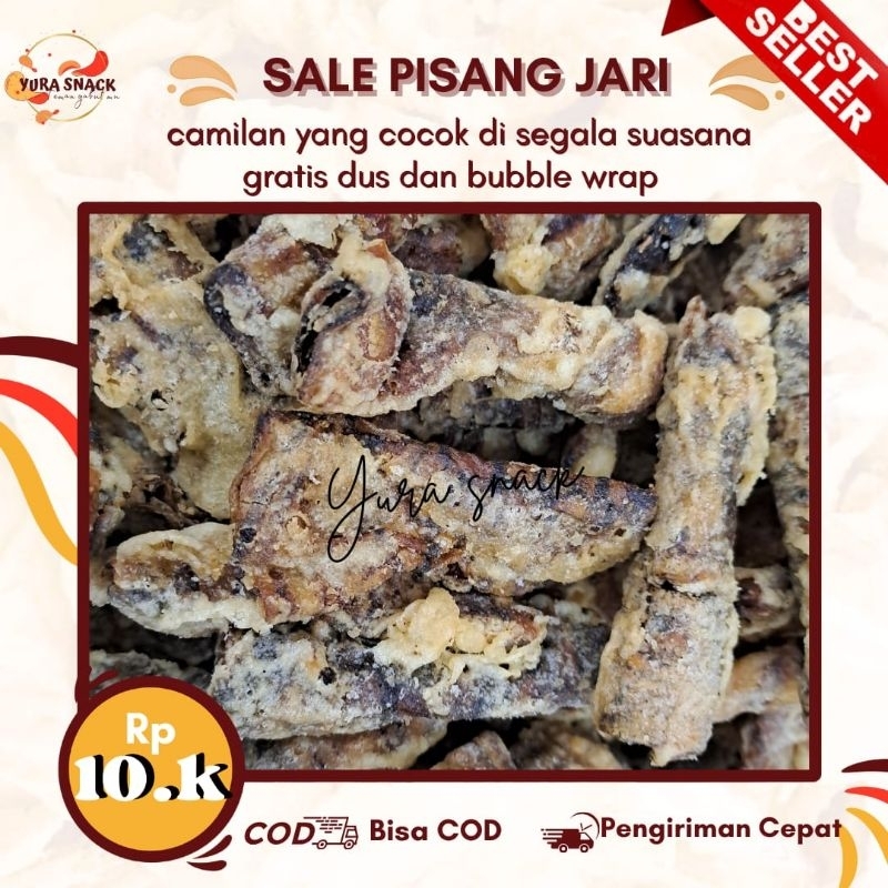 

Sale Pisang Jari Crispy Manis legit Camilan Kiloan Kemasan 250gr 500 gr