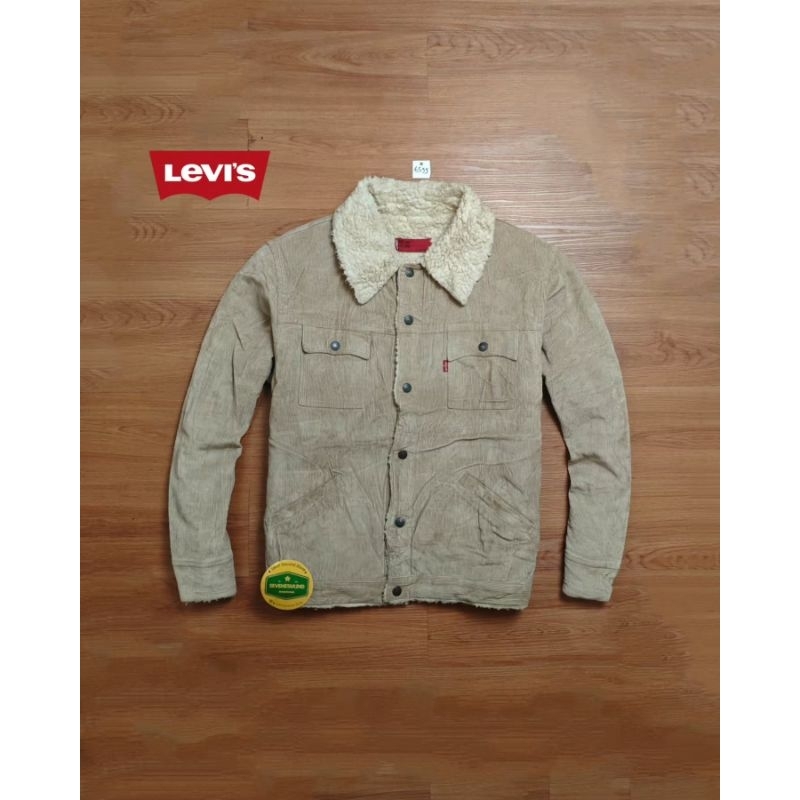 Trucker corduroy sherpa jacket