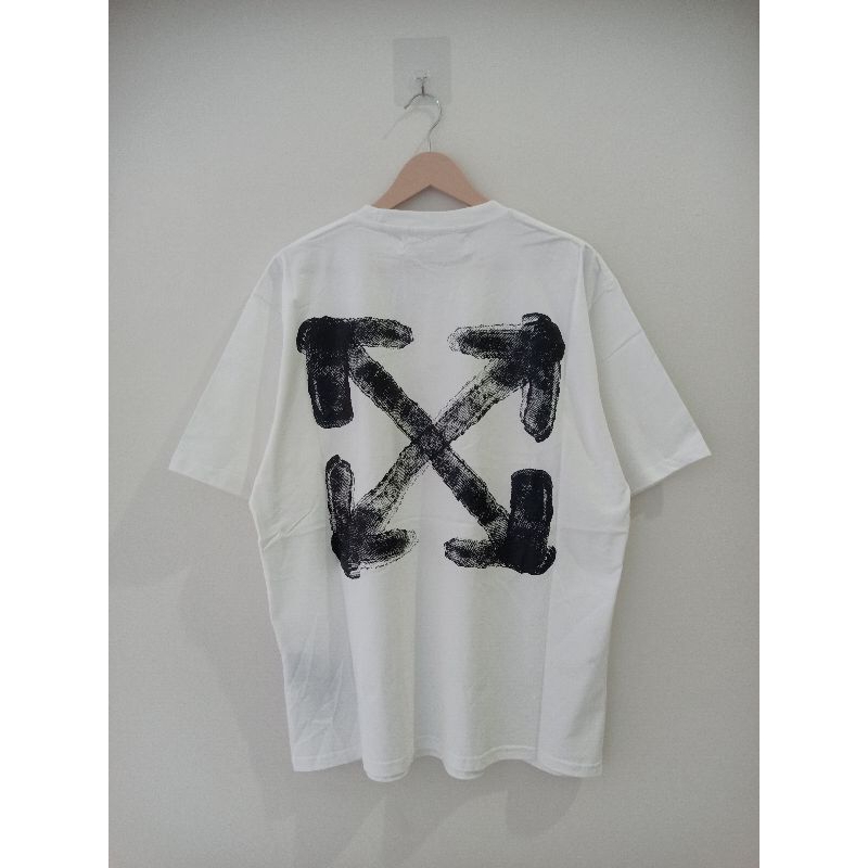 TSHIRT OFF-WHITE SPRAY ARROW WHITE ORIGINAL