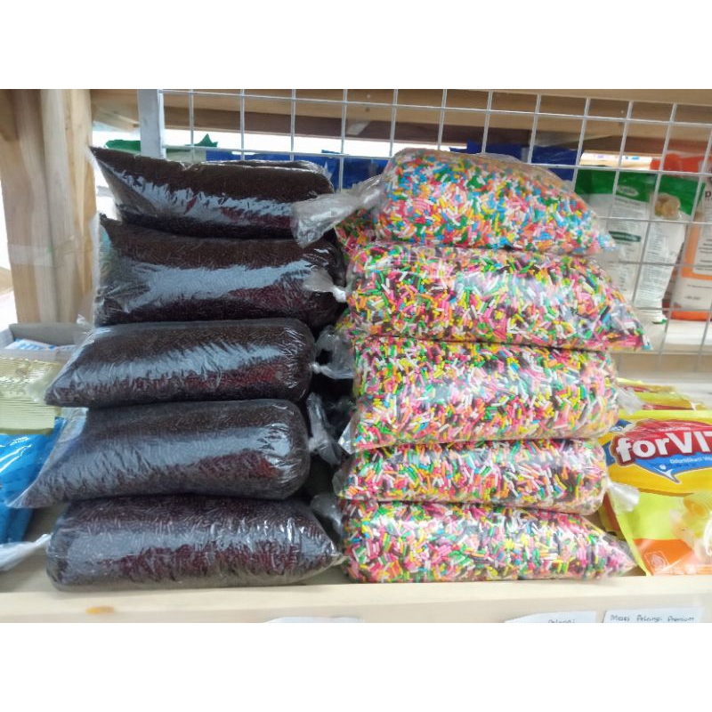 

meses coklat & Pelangi 250gr | murah & hemat