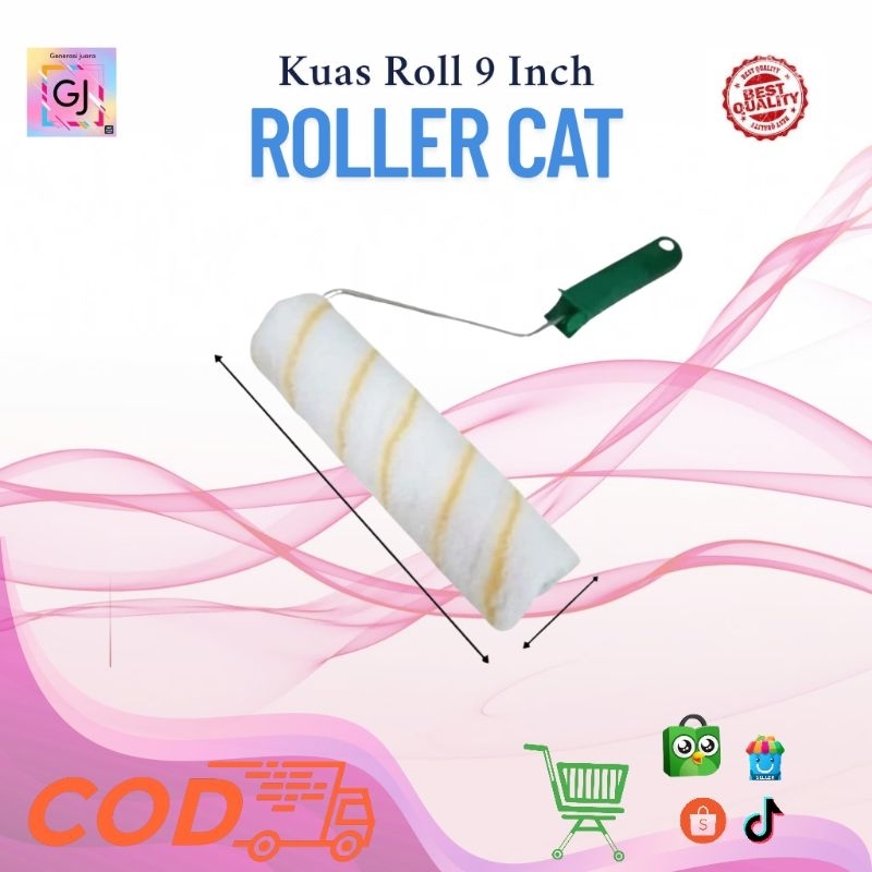 Kuas Roll Kapal 9 Inch | Kuas Roll | Roller Cat | Kuas Cat | Roller Brush